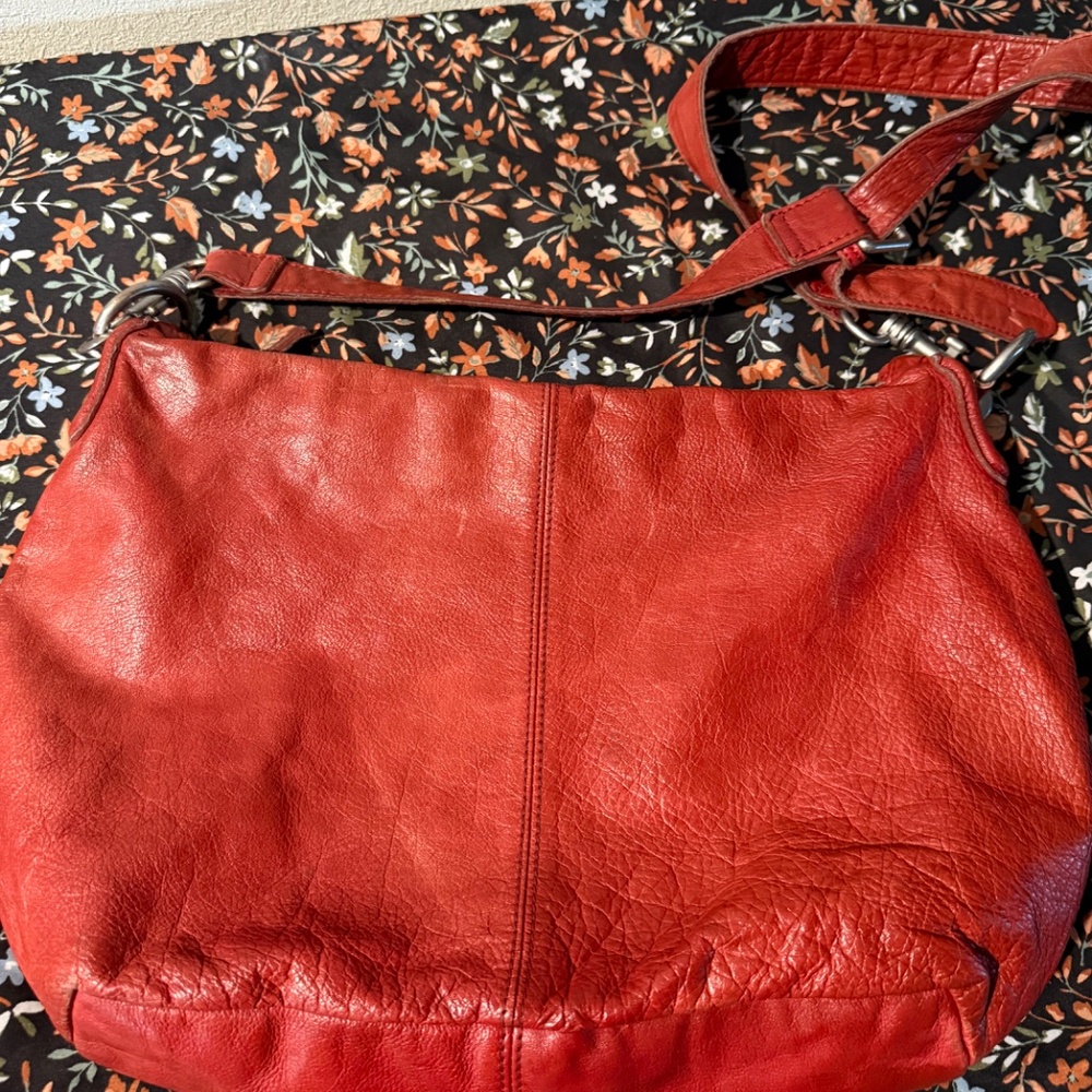 Liebeskind Burnt Orange Leather Crossbody Handbag - Picture 2 of 10